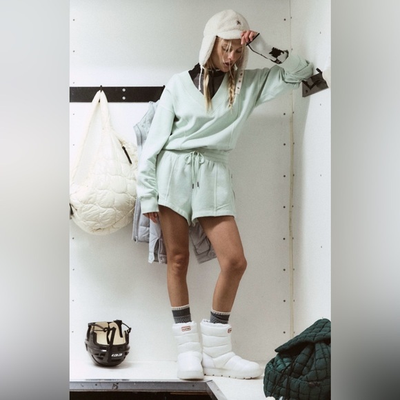 FP Movement by Free People Pants - NWT Free People Movement XS Intercept Romper in Pistachio Mint Green New $128